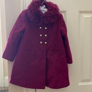 Janie and Jack girls pea coat size 3-4